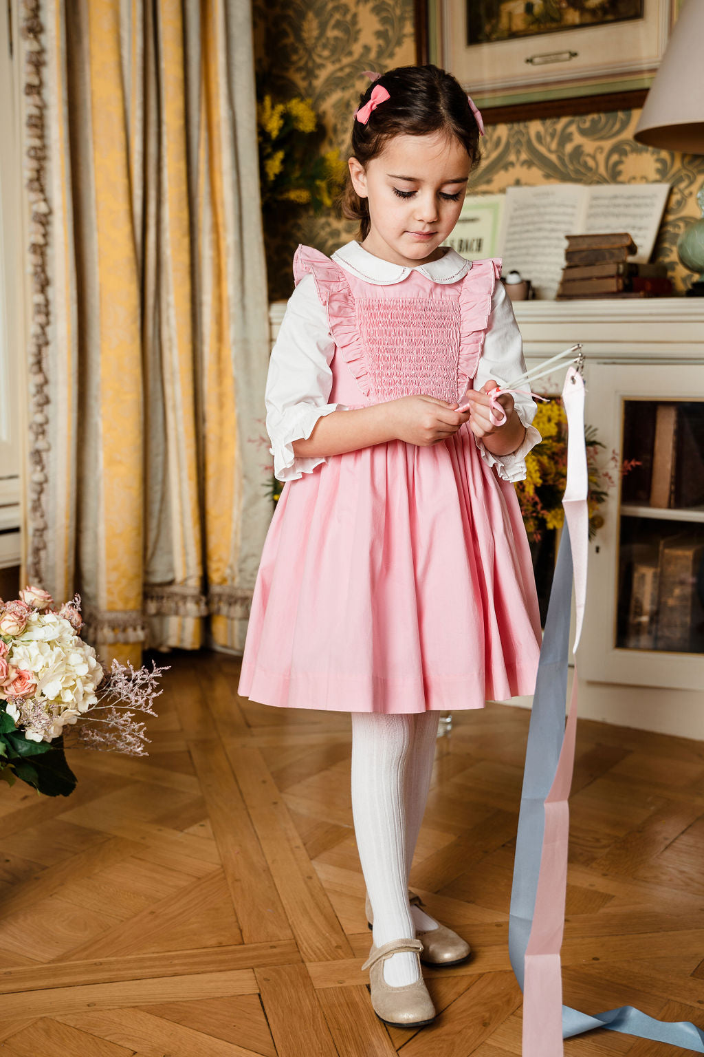 Pink 2025 smocked dress