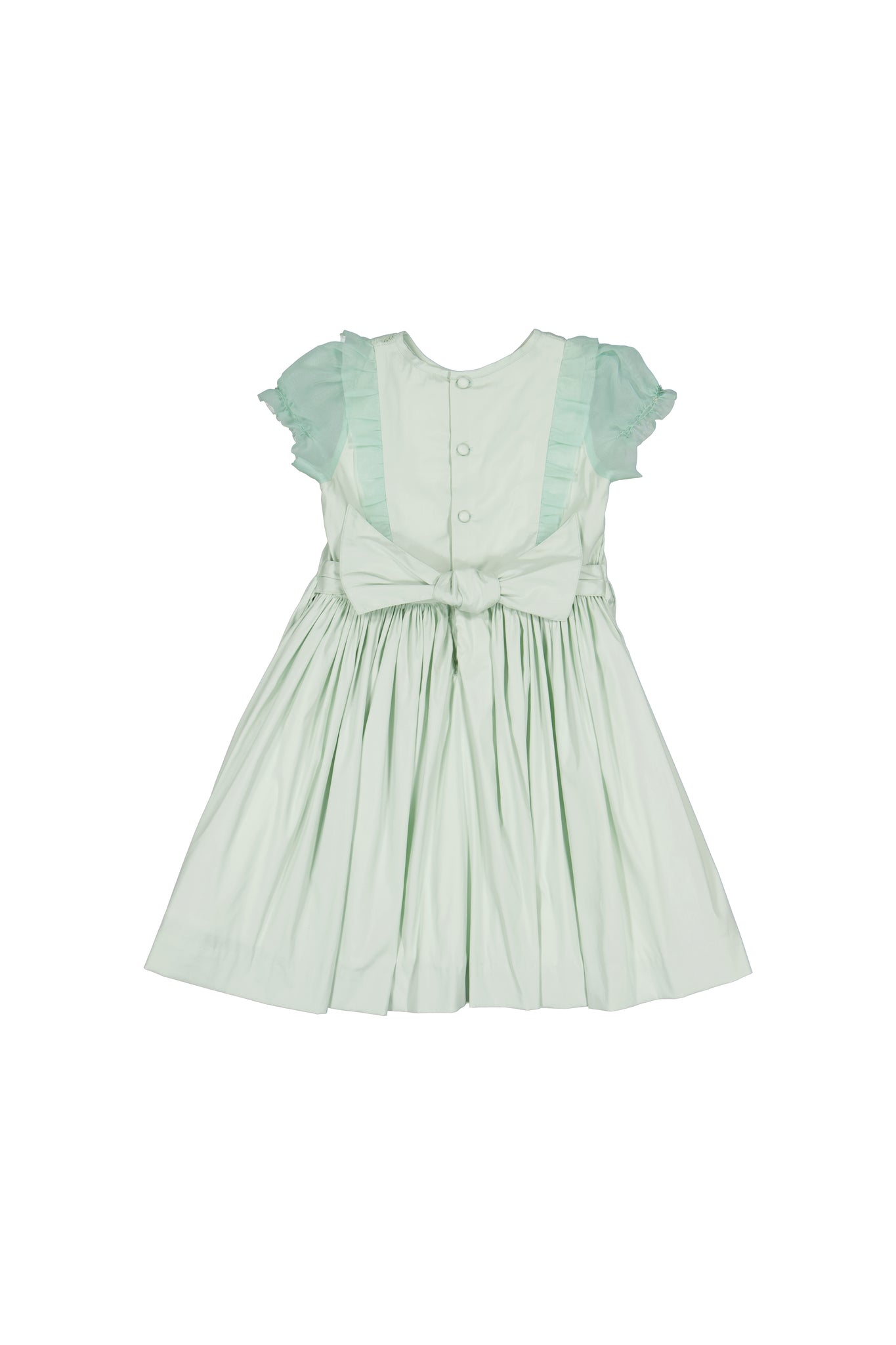 CAMELIA MINT ORGANZA SLEEVES DRESS