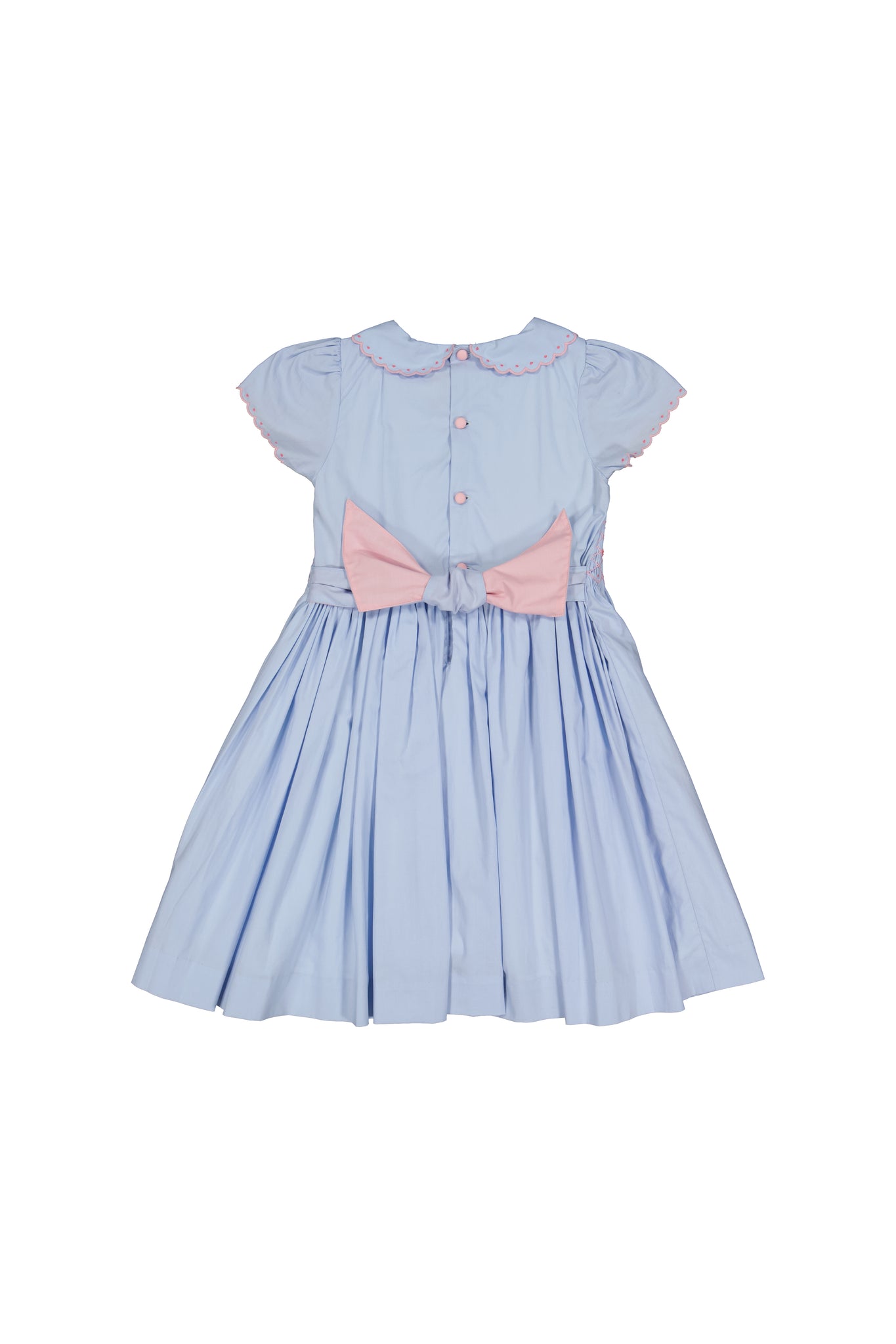 Cassis French Light Blue Smocked Dress