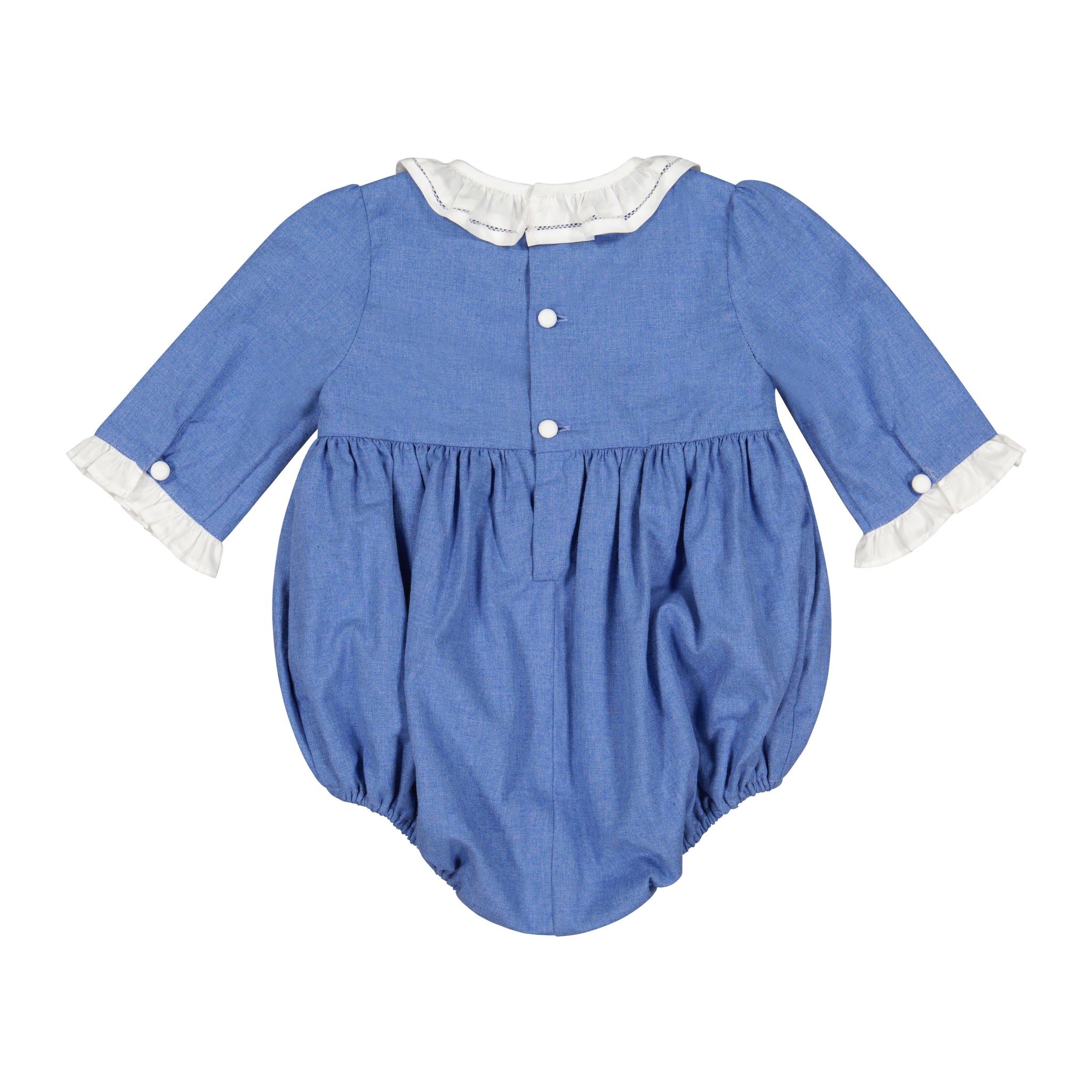 HEIDI BLUE LONG SLEEVE BABY BUBBLE