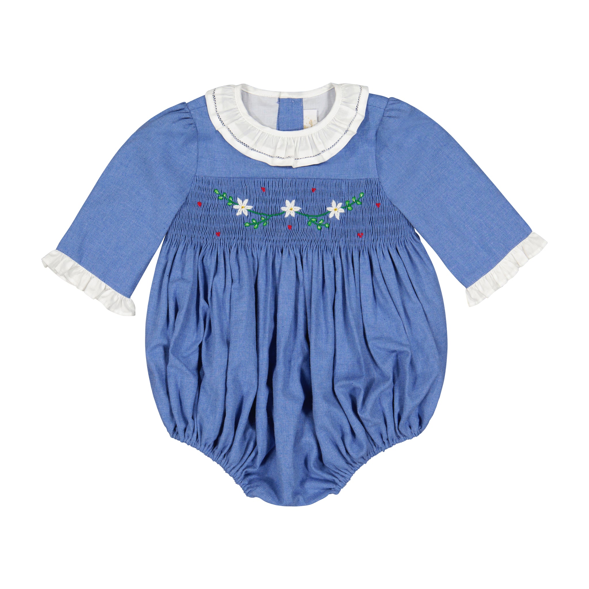 HEIDI BLUE LONG SLEEVE BABY BUBBLE