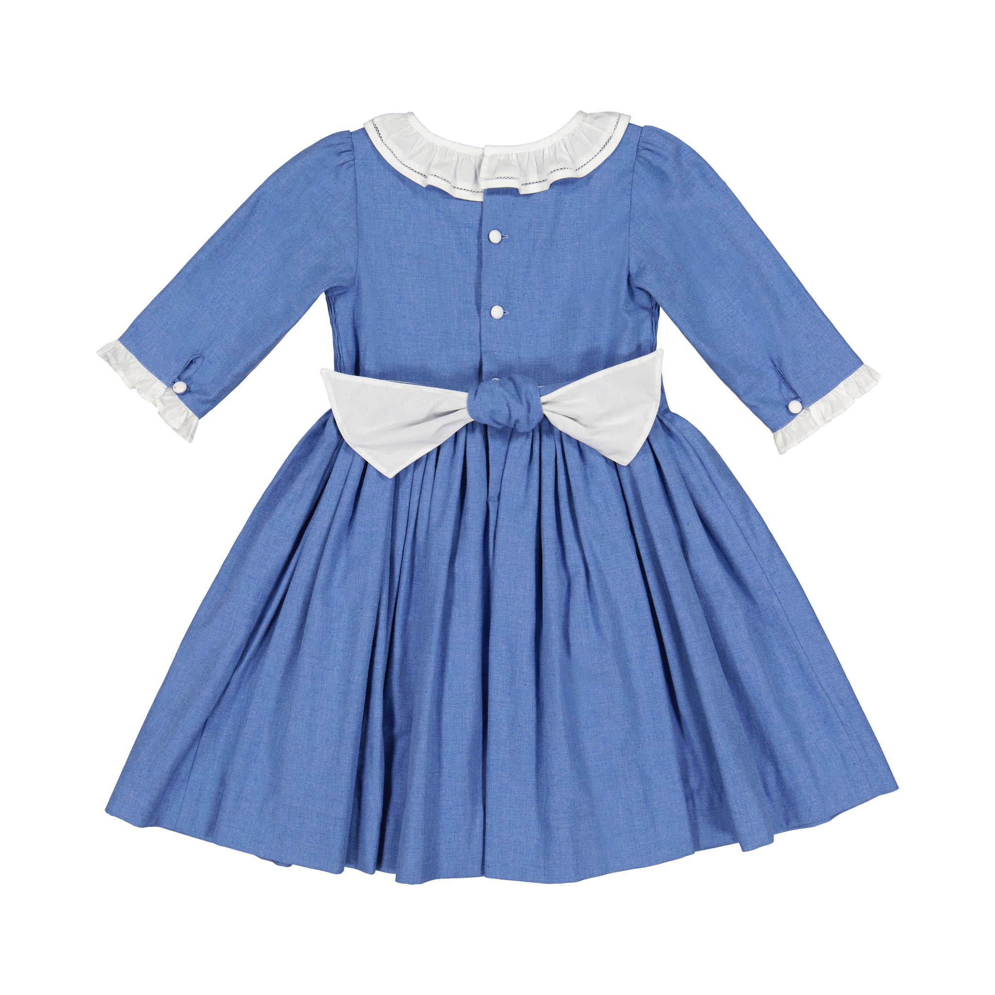 HEIDI BLUE WINTER LONG SLEEVE SMOCKED DRESS