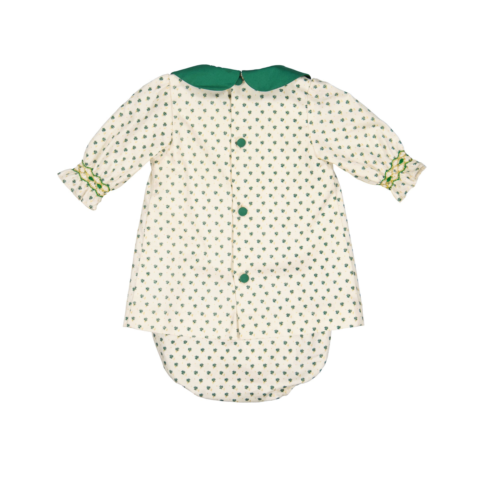 OLYMPE GREEN LONG SLEEVES BABY SET